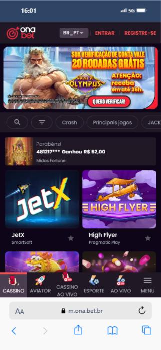 tela com a promo&ccedil;&atilde;o de verifica&ccedil;&atilde;o de conta da onabet