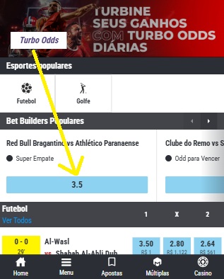 print da tela de sportsbook código promocional matchbook pelo celular