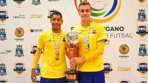 Com dois tricolores, seleção conquista o Sul-Americano Sub-17 de futsal