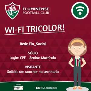 Fluminense anuncia rede Wi-Fi na sede para sócios e visitantes