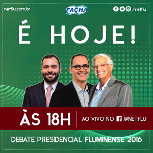 É hoje! NETFLU realiza debate dos presidenciáveis do Fluminense