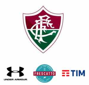 Imagem mostra a disposição dos patrocinadores do Fluminense no CT