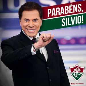 Fluminense presta homenagem a Silvio Santos