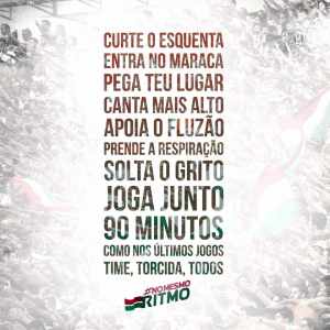 #NoMesmoRitmo – Fluminense lança campanha para convocar o torcedor
