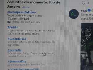 Hashtag #ocupaflu entra nos Trending Topics do Twitter nesta quarta-feira
