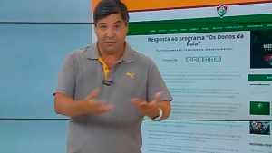 Vídeo – Apresentador do programa “Os Donos da Bola” responde nota oficial do Flu
