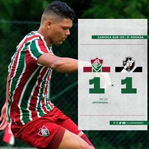 Estadual sub-20: Flu sai na frente, sofre empate do Vasco e mantém vice-liderança