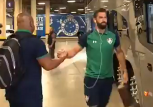 Vídeo – Veja o momento da chegada do Fluminense ao Mineirão