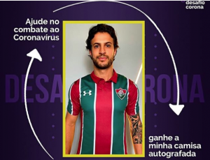 Após doar camisa para Desafio Corona, Hudson pede para torcedores abraçarem campanha