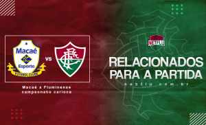 Fluminense divulga os relacionados para o jogo contra o Macaé