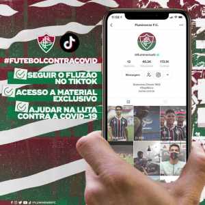 Flu divulga parceria em rede social para luta contra a Covid-19