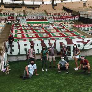 Organizada tricolor mostra como ficou a preparação do Maracanã para a final