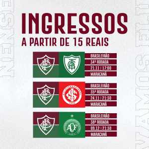 Com preços reduzidos, ingressos contra América, Inter e Chape já estão à venda; Confira as informações