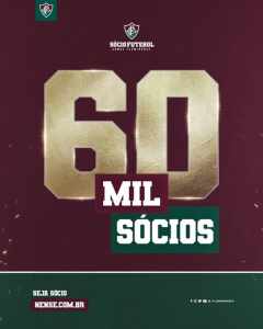 “O Fluminense é enorme”, celebra Mário após marca dos 60 mil sócios