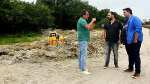 Mário Bittencourt avalia início das obras em rua de acesso ao CT Carlos Castilho