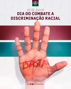 Fluminense faz postagem de conscientização no Dia do combate à discriminação racial