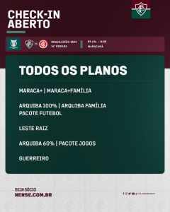 Todos os planos de sócios do Flu já podem fazer check-in para o jogo com o Inter