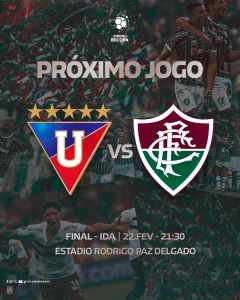 Narração e comentários: Emissora divulga escala para transmissão de LDU x Fluminense