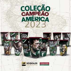 Fluminense lança coleção especial de copos homenageando os campeões da América