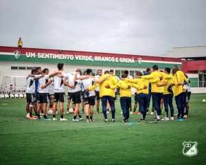 Adversário do Fla nesta terça, Millonarios (COL) treina no CT do Fluminense
