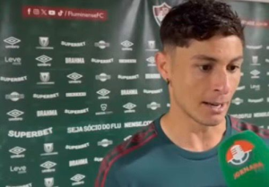 Diogo Barbosa fala sobre carinho da torcida capixaba do Fluminense