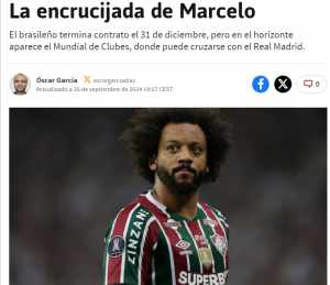 Jornal espanhol diz que lateral do Fluminense está numa encruzilhada