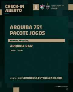Mais planos de sócios já podem fazer check-ins para Fluminense x Atlético-MG