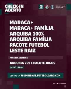Primeiras categorias de sócios do Fluminense já podem fazer check-in para jogo com o Grêmio