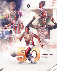Jogadora completa 50 jogos pelo Fluminense