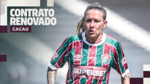 Fluminense anuncia renovação de atacante da equipe feminina