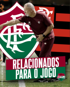Fluminense divulga relacionados para ida da final do Carioca contra o Flamengo