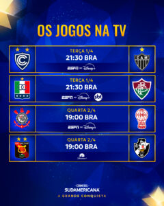 Saiba onde assistir aos jogos da semana da Copa Sul-Americana