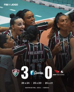 Fluminense vence Bauru e empata série nos playoffs da Superliga