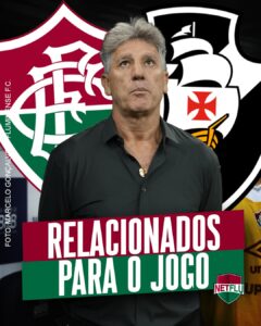 Fluminense divulga relacionados para jogo diante do Vasco com ausências e retornos
