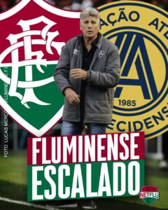 Fluminense está escalado para enfrentar a Aparecidense