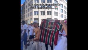 Torcedores do Fluminense vão à Allianz Arena apoiar o PSG na final da Liga dos Campeões