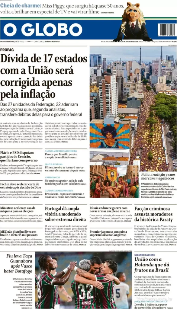 Jornais repercutem t&iacute;tulo do Fluminense (Foto: Reprodu&ccedil;&atilde;o)