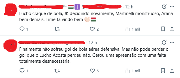 Torcida do Fluminense reage após postagem do clube