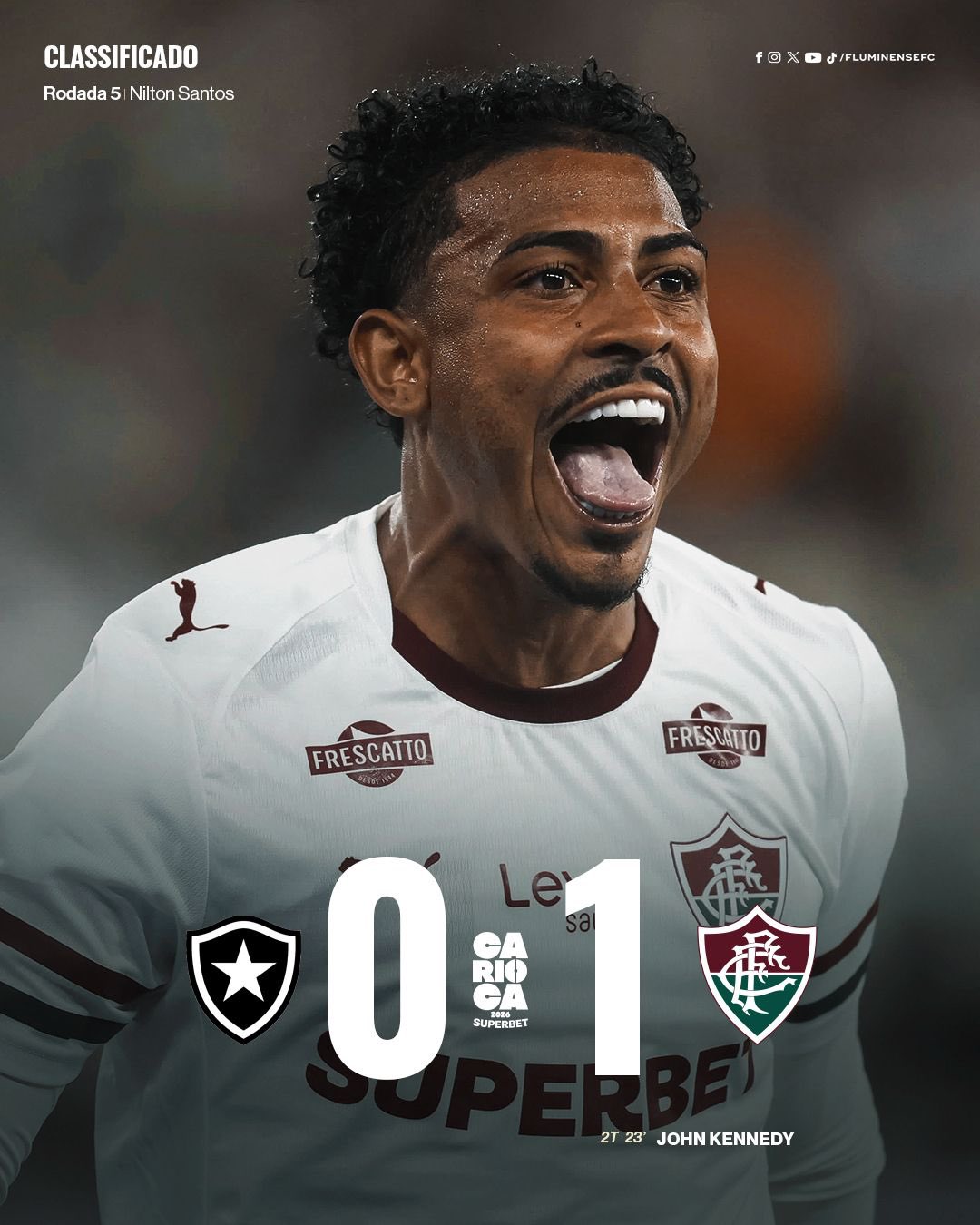 Fluminense venceu rival com gol de JK (Foto: Divulgação)
