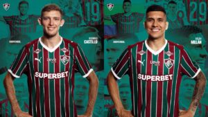 Reforços do Fluminense e aniversariante são recebidos por ‘corredor polonês’; veja vídeo