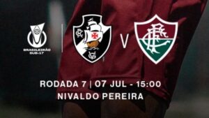 Saiba como assistir Vasco x Fluminense ao vivo pelo Brasileirão Sub-17