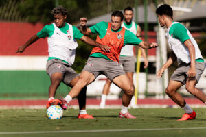 Treino do Fluminense Canobbio Wesley Nat&atilde;